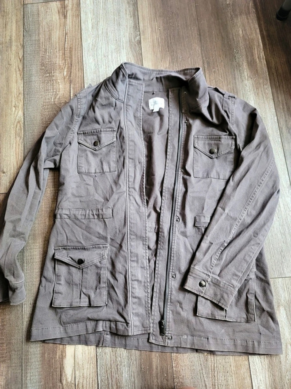 Market & Spruce Utility Jacket in Gray